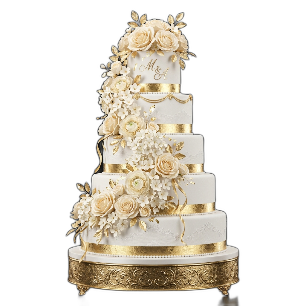 The Dessert Feed Custom Wedding Cake 3D Model